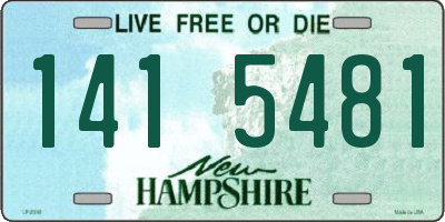 NH license plate 1415481