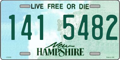 NH license plate 1415482