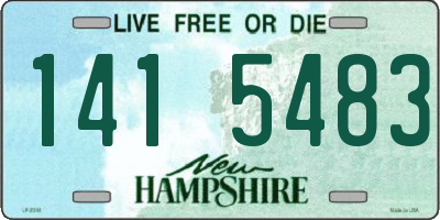 NH license plate 1415483