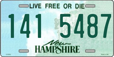 NH license plate 1415487