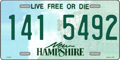 NH license plate 1415492