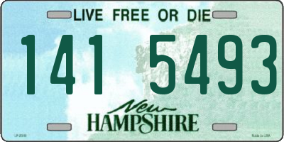 NH license plate 1415493