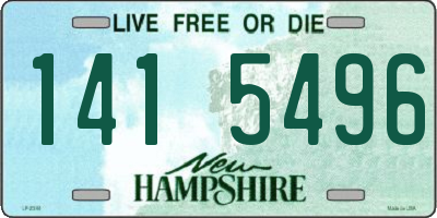 NH license plate 1415496