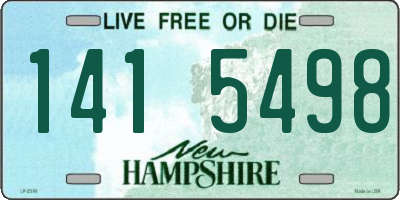 NH license plate 1415498