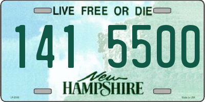 NH license plate 1415500