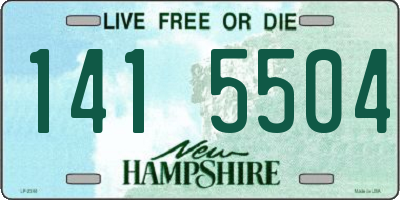 NH license plate 1415504