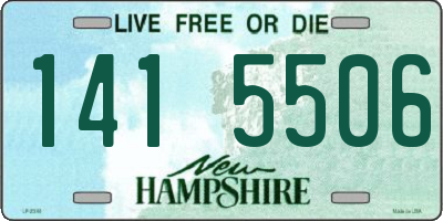 NH license plate 1415506