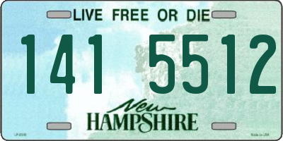 NH license plate 1415512