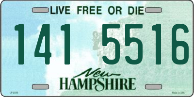 NH license plate 1415516