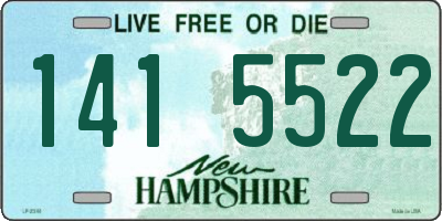 NH license plate 1415522