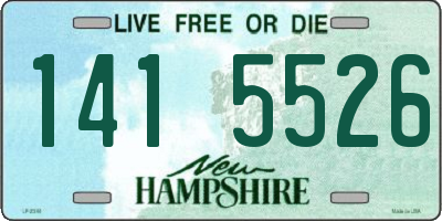 NH license plate 1415526