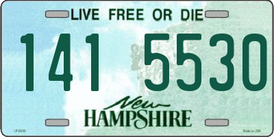 NH license plate 1415530