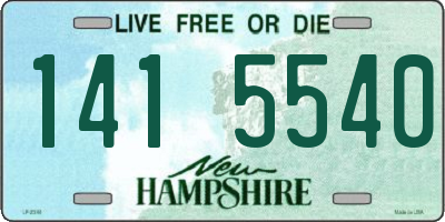NH license plate 1415540