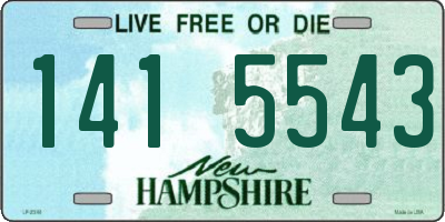 NH license plate 1415543