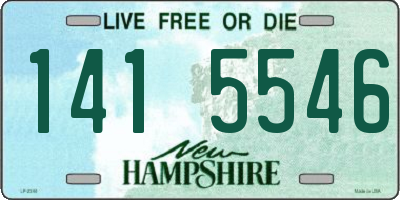 NH license plate 1415546