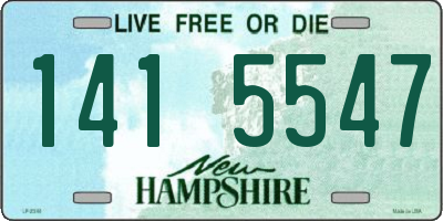 NH license plate 1415547