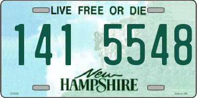 NH license plate 1415548