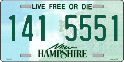 NH license plate 1415551