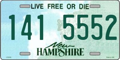 NH license plate 1415552