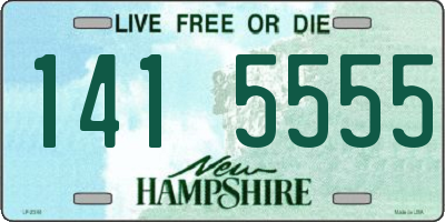 NH license plate 1415555