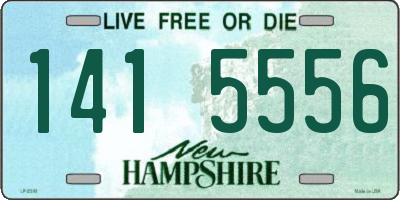 NH license plate 1415556