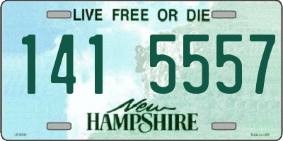NH license plate 1415557