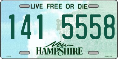 NH license plate 1415558