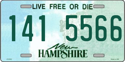 NH license plate 1415566