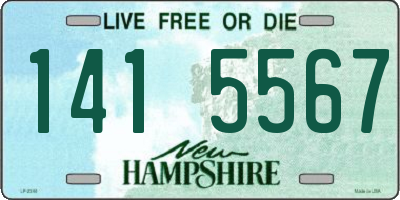 NH license plate 1415567