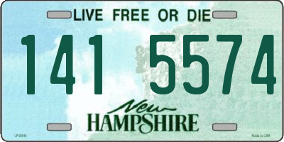 NH license plate 1415574