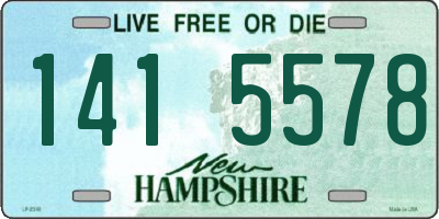 NH license plate 1415578