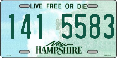 NH license plate 1415583