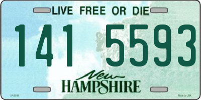 NH license plate 1415593