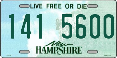 NH license plate 1415600