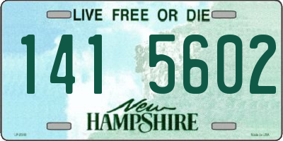 NH license plate 1415602