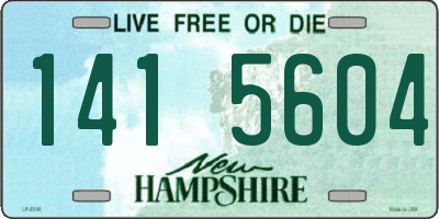 NH license plate 1415604