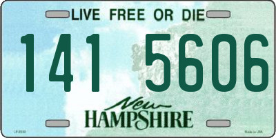 NH license plate 1415606