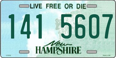 NH license plate 1415607