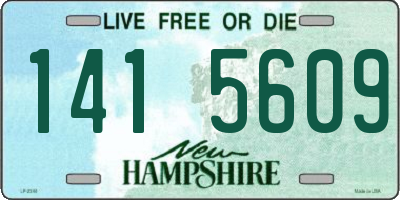 NH license plate 1415609