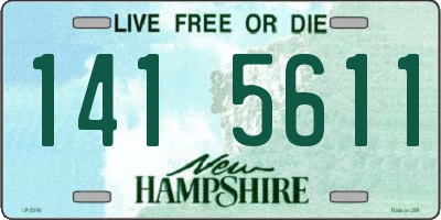 NH license plate 1415611