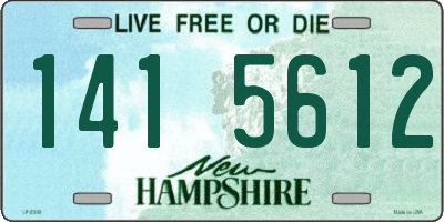 NH license plate 1415612