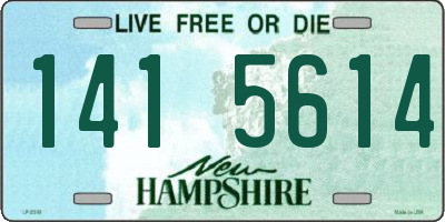 NH license plate 1415614