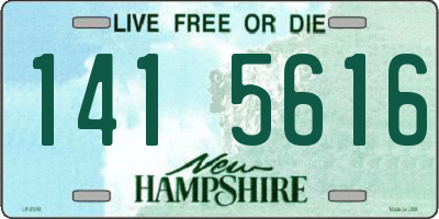 NH license plate 1415616