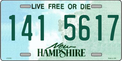 NH license plate 1415617