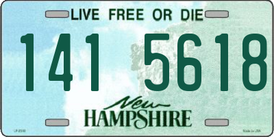 NH license plate 1415618