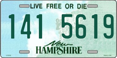 NH license plate 1415619