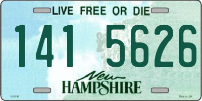 NH license plate 1415626