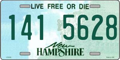 NH license plate 1415628