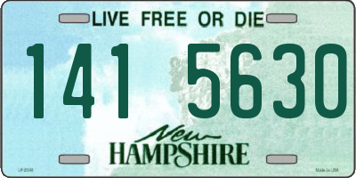 NH license plate 1415630
