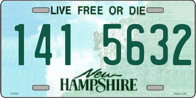 NH license plate 1415632